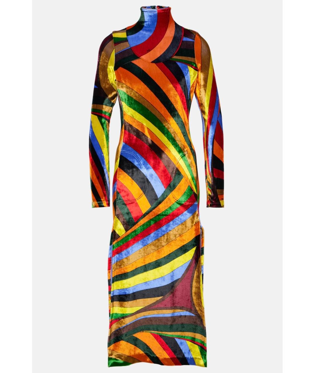 EMILIO PUCCI Мульти коктейльное платье, фото 6