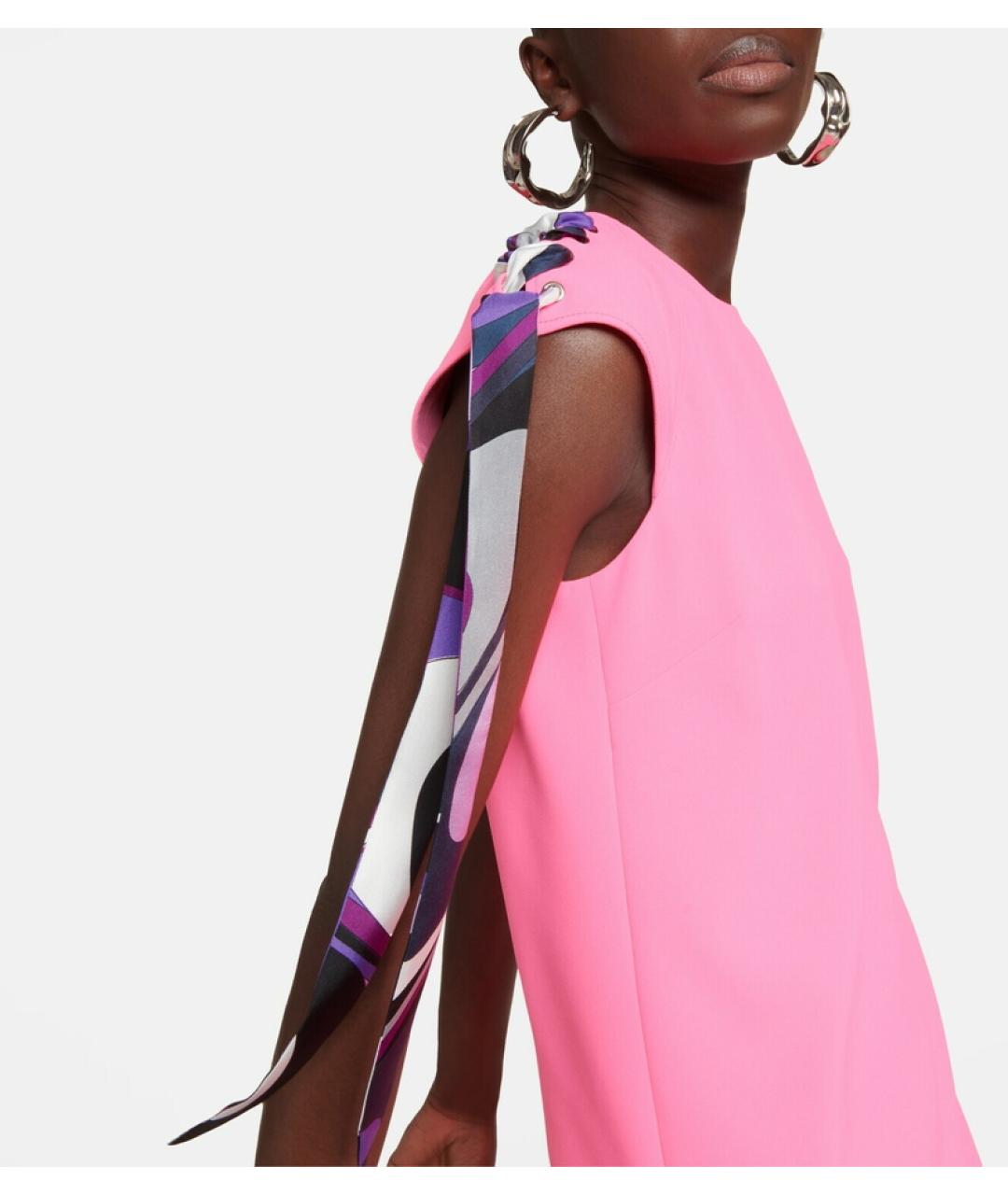 EMILIO PUCCI Розовое коктейльное платье, фото 5