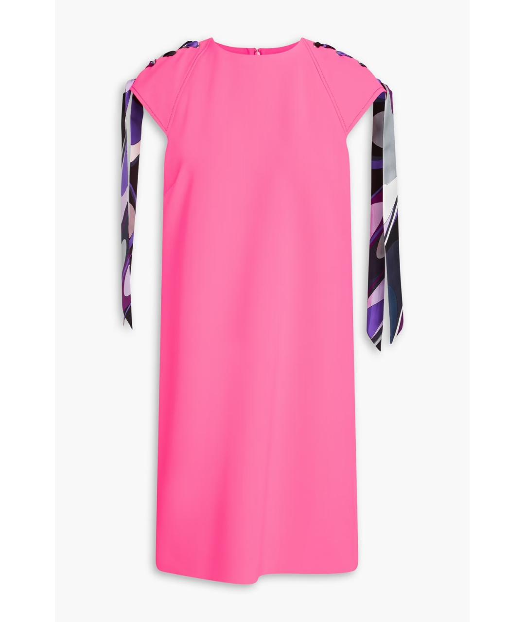 EMILIO PUCCI Розовое коктейльное платье, фото 7