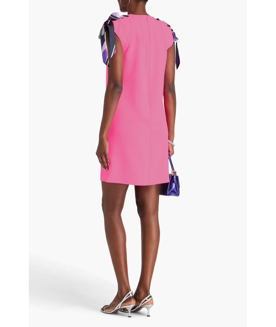 EMILIO PUCCI Розовое коктейльное платье, фото 3
