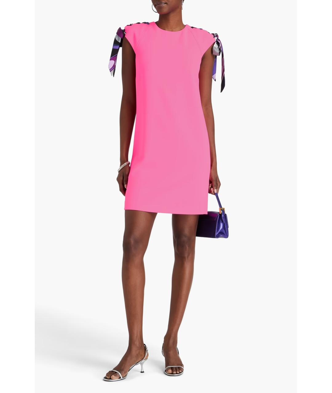 EMILIO PUCCI Розовое коктейльное платье, фото 2