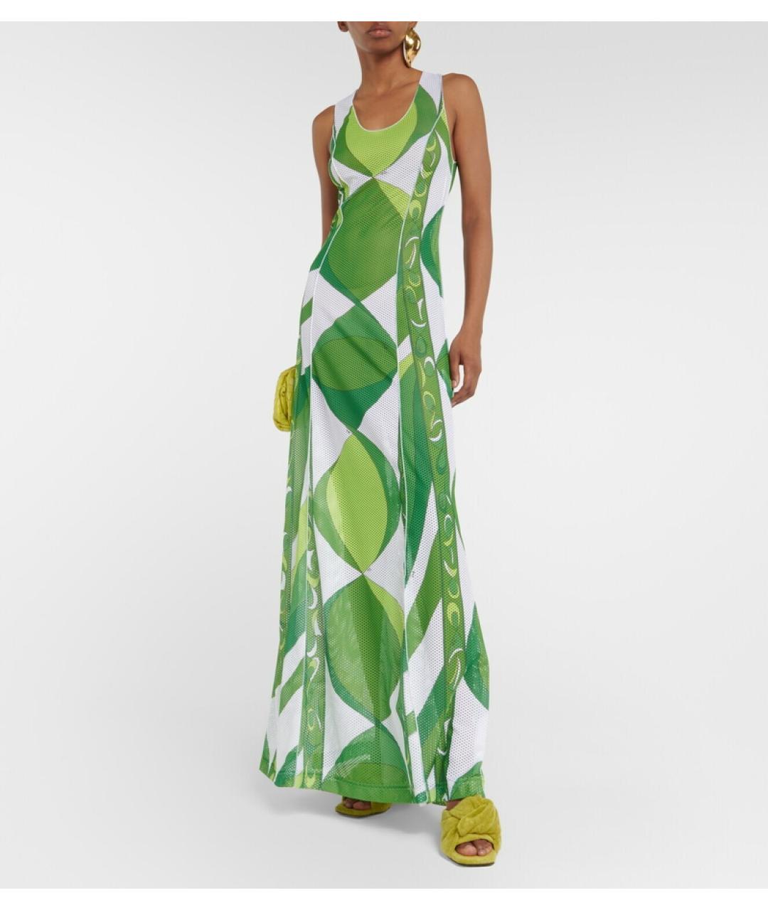 EMILIO PUCCI Зеленые коктейльное платье, фото 4
