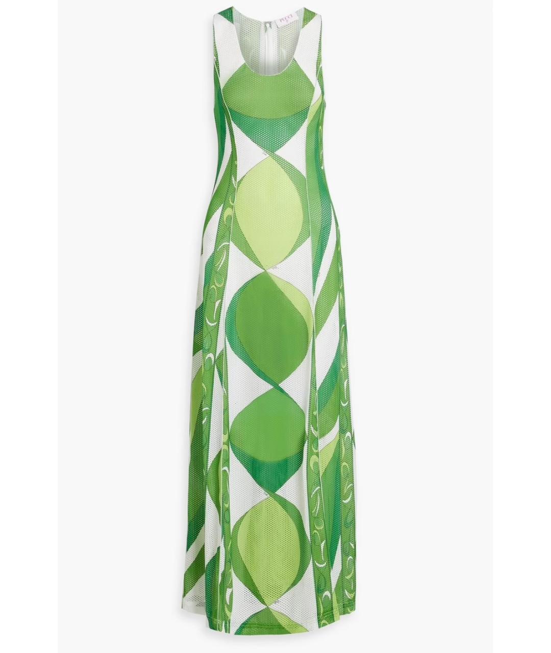 EMILIO PUCCI Зеленые коктейльное платье, фото 7