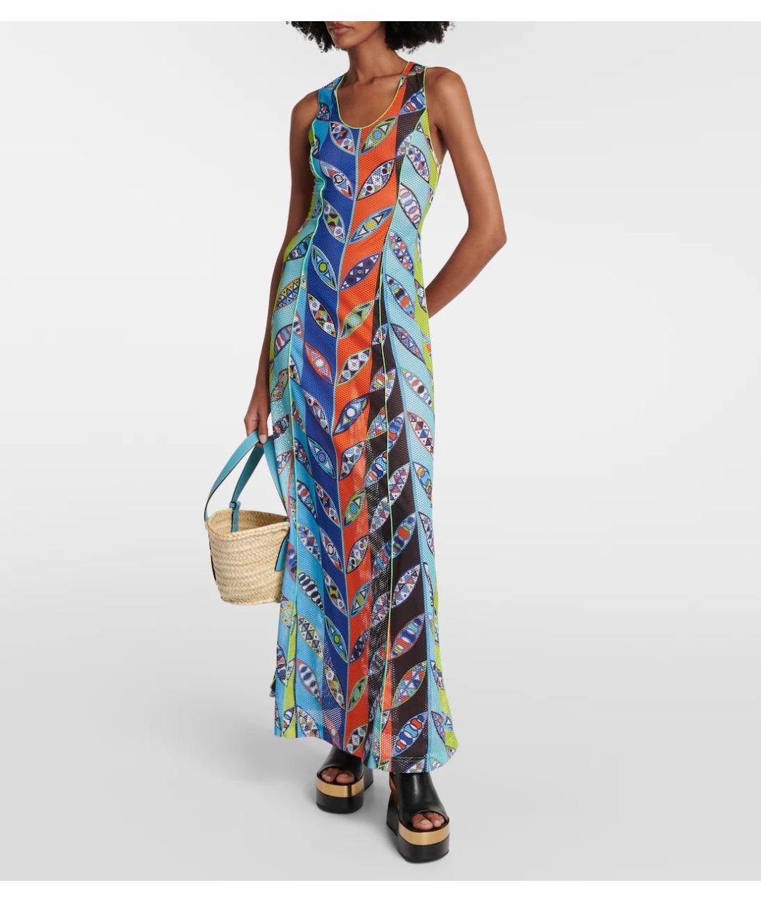 EMILIO PUCCI Мульти коктейльное платье, фото 4