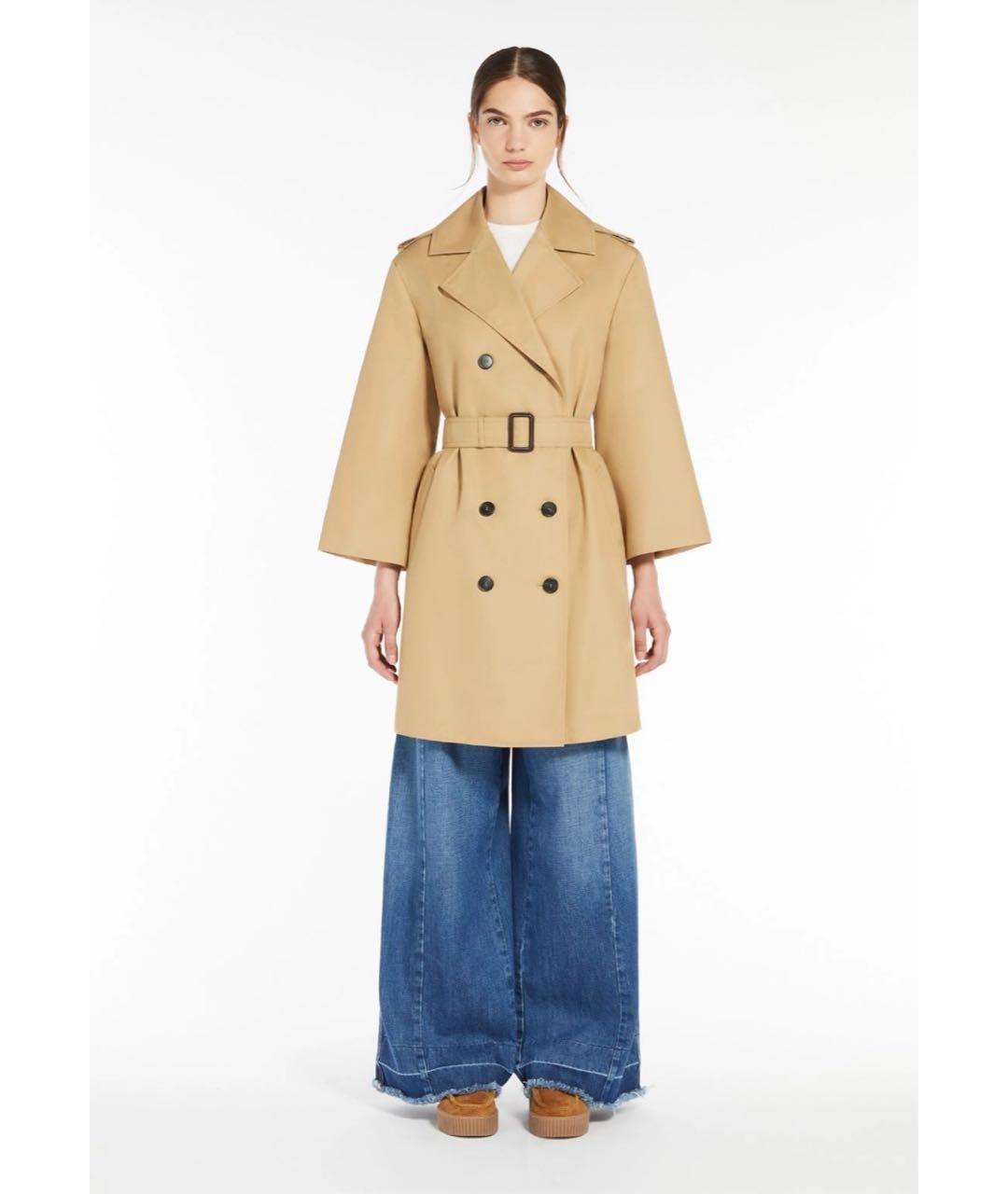 WEEKEND MAX MARA Бежевый тренч/плащ, фото 3