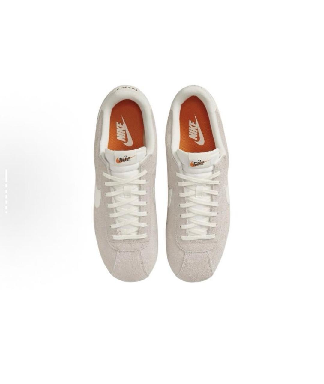 NIKE Бежевые замшевые низкие кроссовки / кеды, фото 4