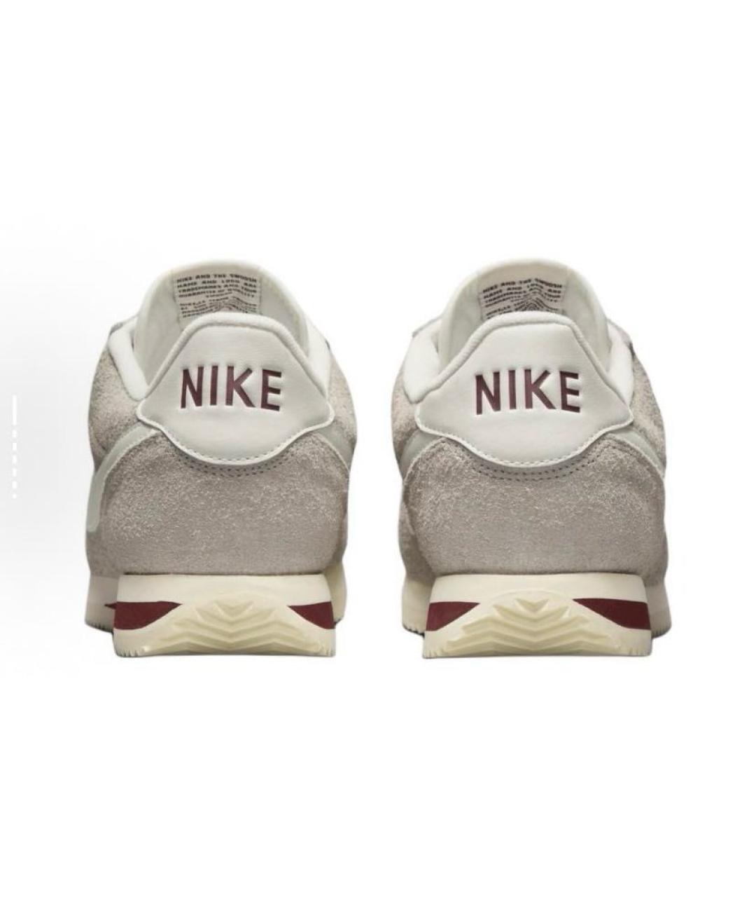 NIKE Бежевые замшевые низкие кроссовки / кеды, фото 5