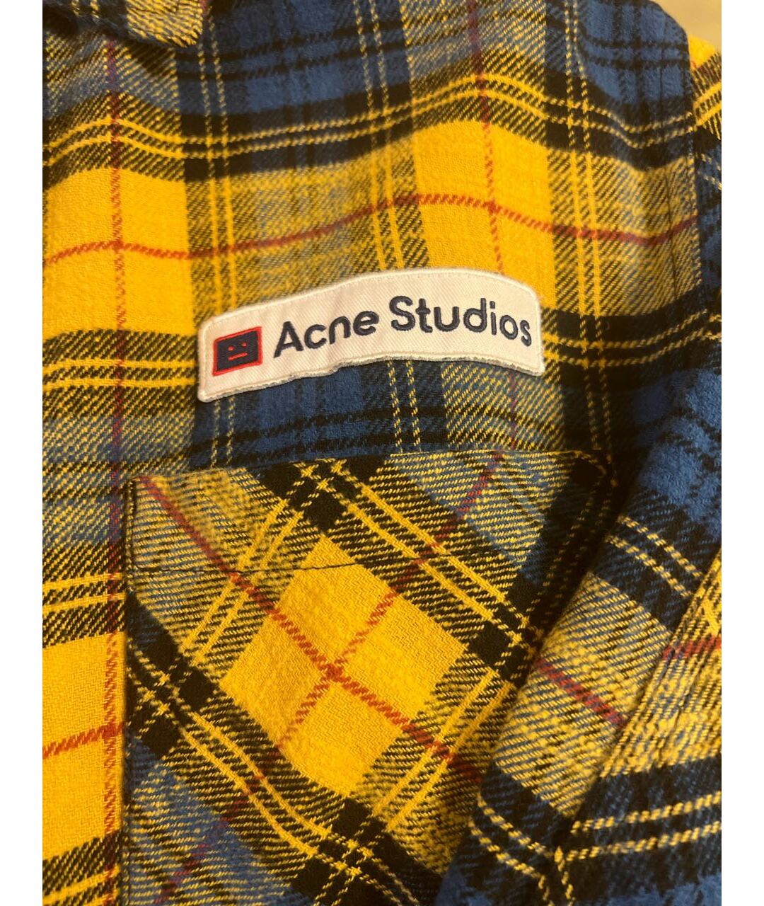 ACNE STUDIOS (VIP) Синяя хлопковая рубашка, фото 2