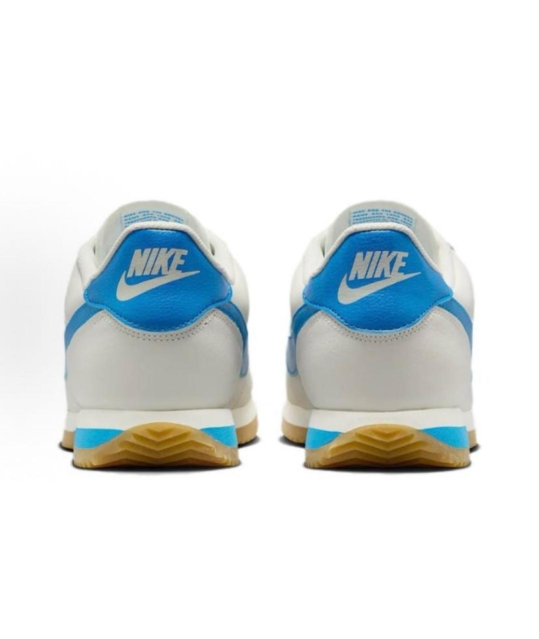 NIKE Белые кожаные низкие кроссовки / кеды, фото 4
