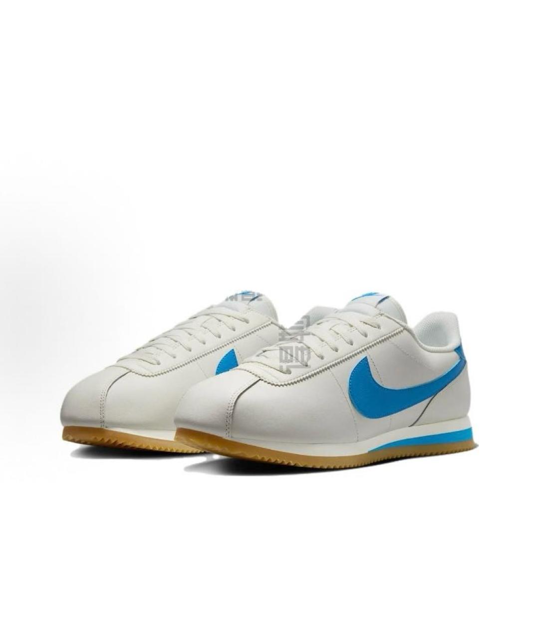 NIKE Белые кожаные низкие кроссовки / кеды, фото 3