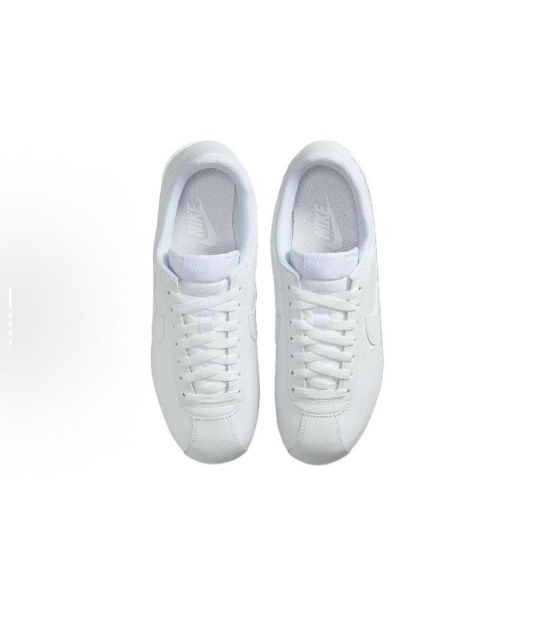 NIKE Белые кожаные низкие кроссовки / кеды, фото 4