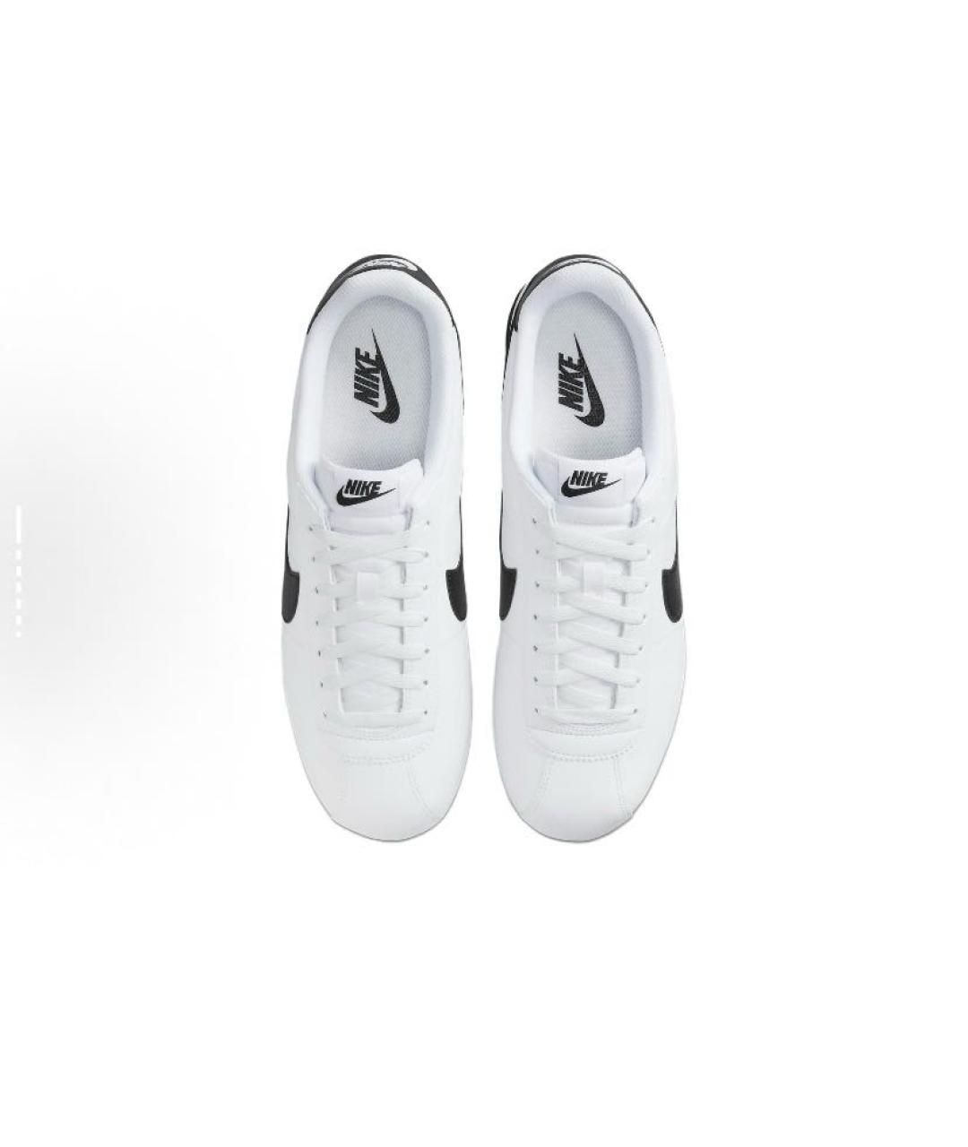 NIKE Белые кожаные низкие кроссовки / кеды, фото 4