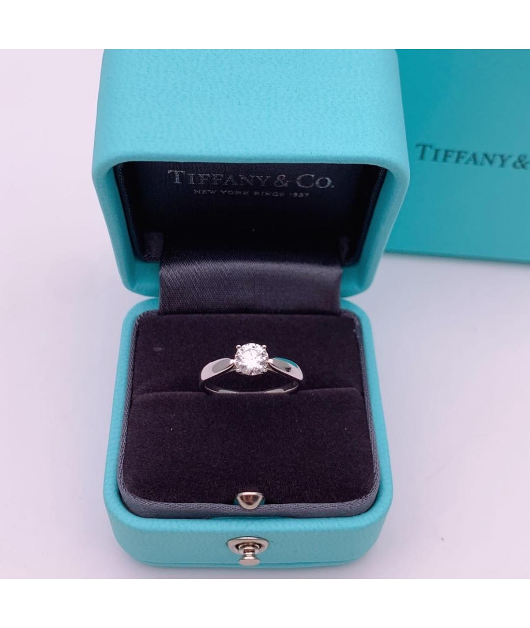 TIFFANY&CO Серебряное платиновое кольцо, фото 6