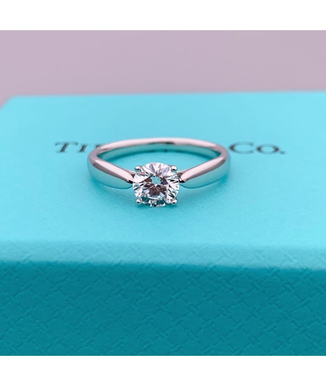 TIFFANY&CO Серебряное платиновое кольцо, фото 8