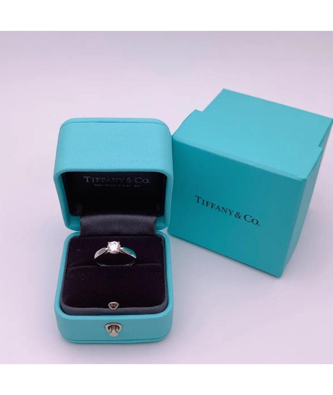 TIFFANY&CO Серебряное платиновое кольцо, фото 4