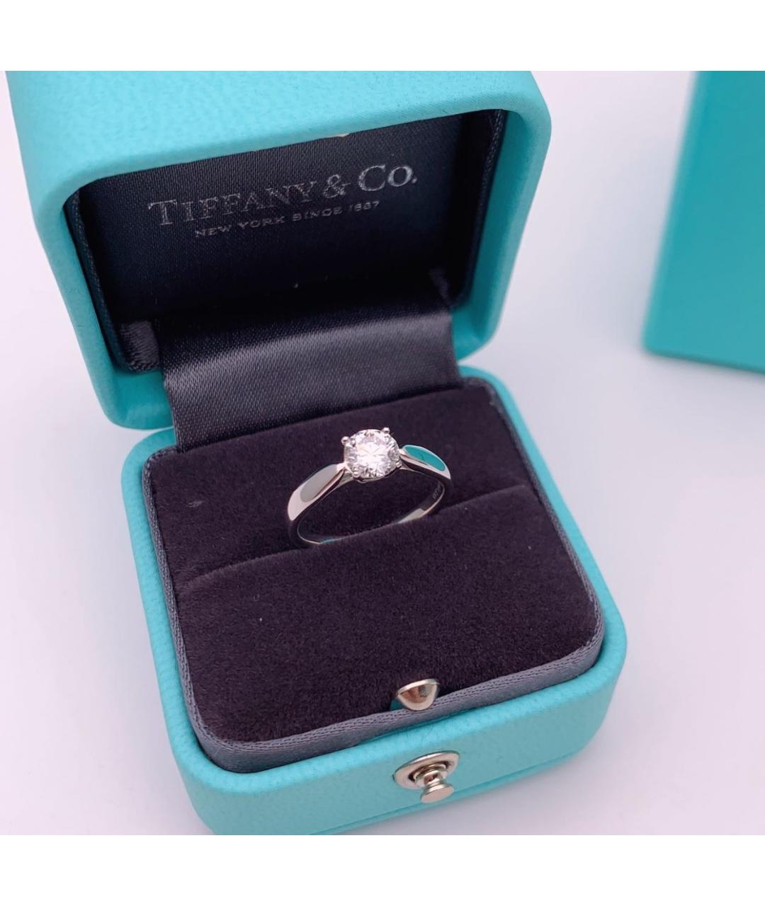 TIFFANY&CO Серебряное платиновое кольцо, фото 5