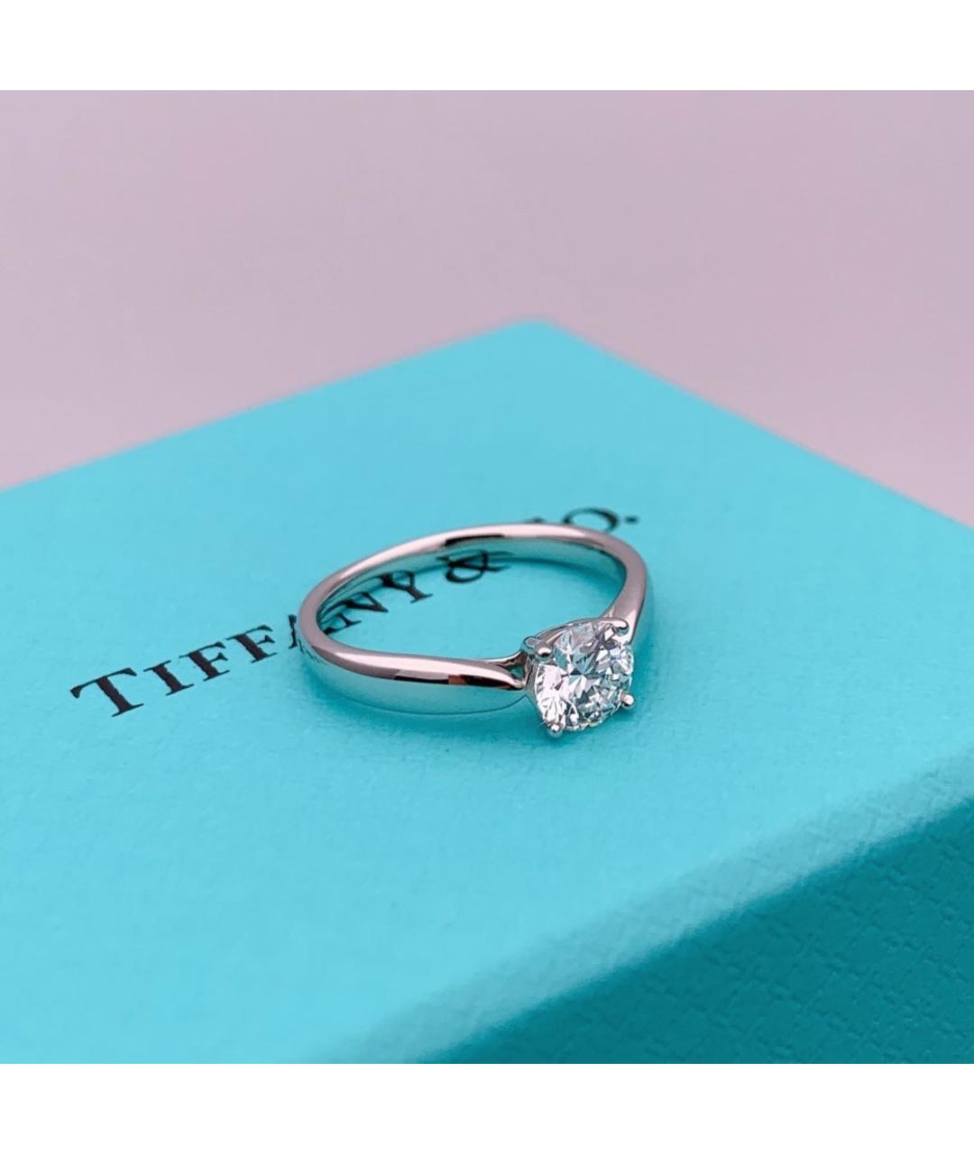 TIFFANY&CO Серебряное платиновое кольцо, фото 7