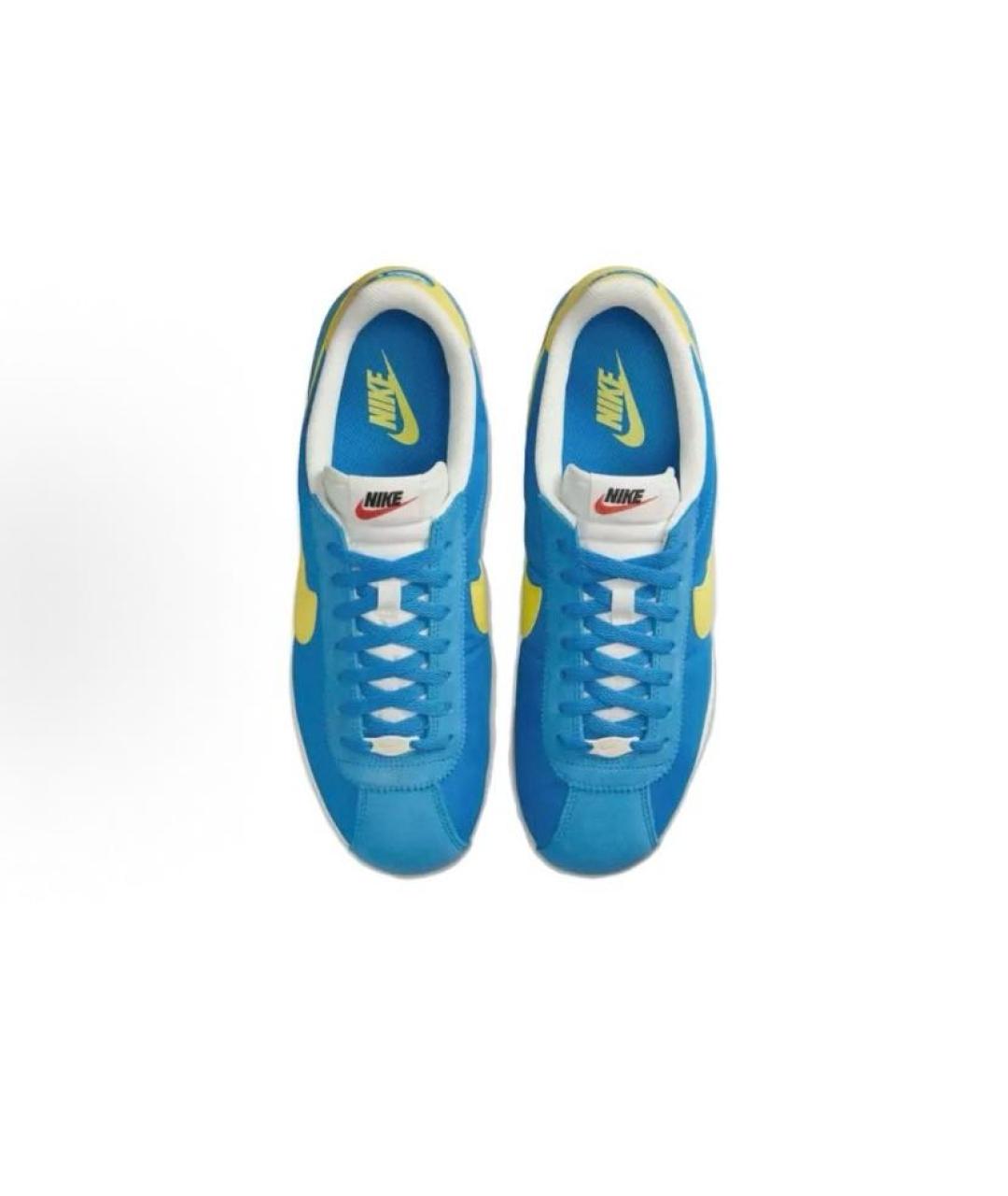 NIKE Синие текстильные низкие кроссовки / кеды, фото 4