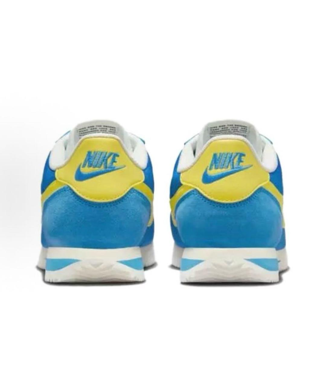 NIKE Синие текстильные низкие кроссовки / кеды, фото 5