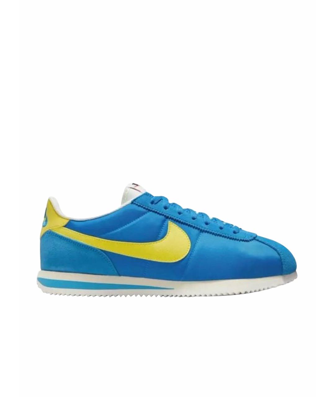 NIKE Синие текстильные низкие кроссовки / кеды, фото 1