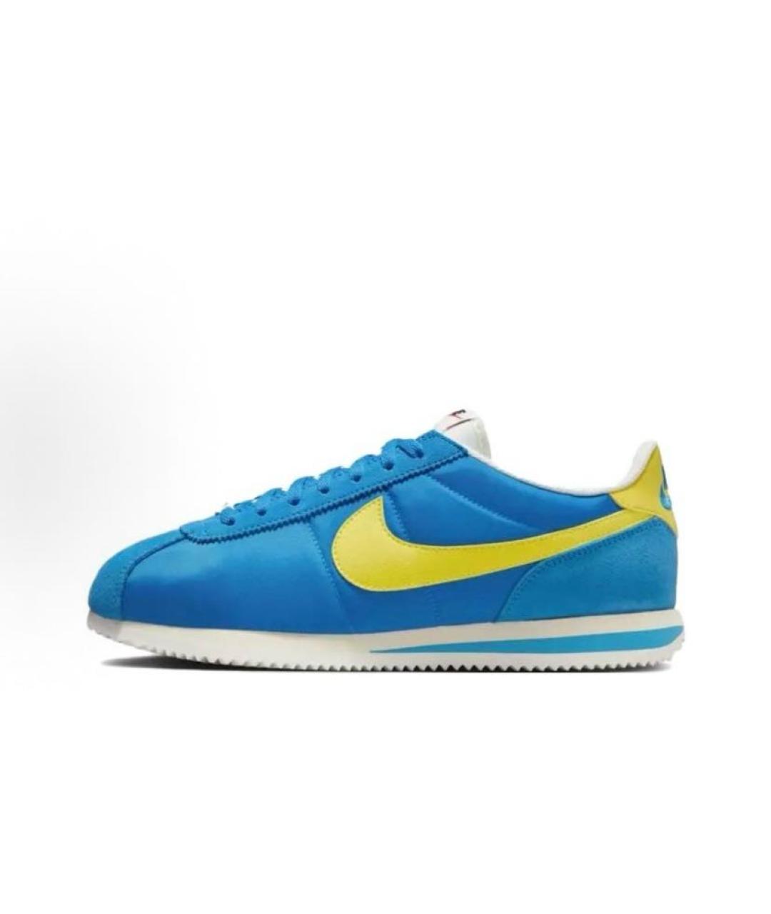 NIKE Синие текстильные низкие кроссовки / кеды, фото 7