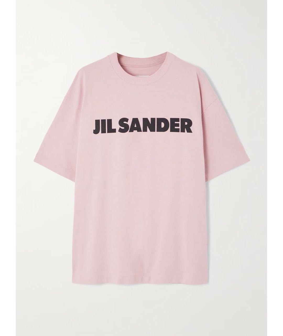 JIL SANDER Розовая хлопковая футболка, фото 9
