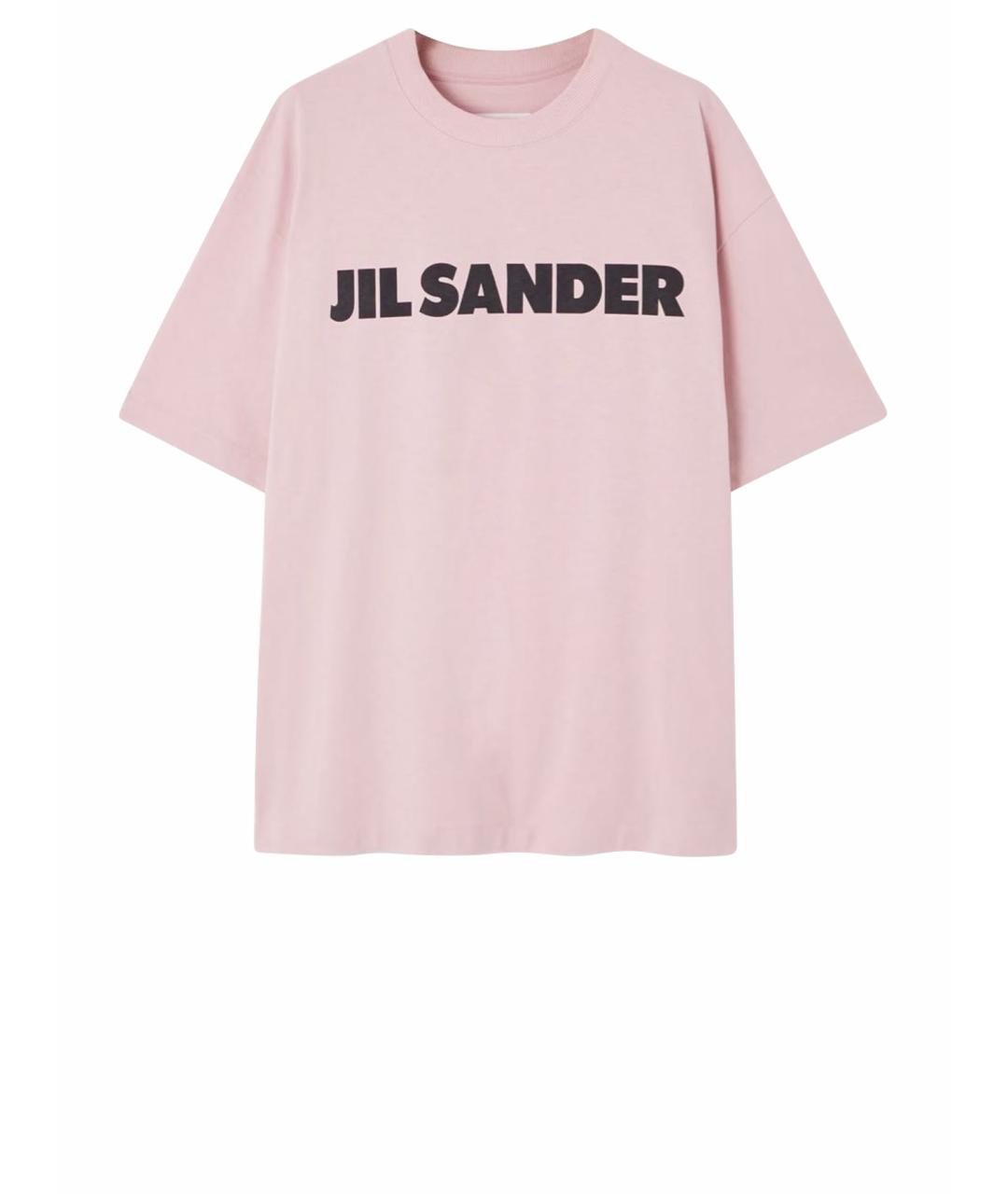 JIL SANDER Розовая хлопковая футболка, фото 1