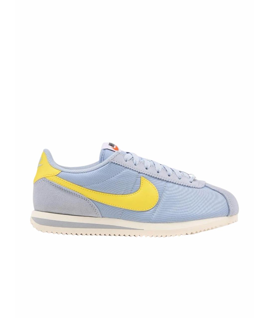 NIKE Голубые текстильные низкие кроссовки / кеды, фото 1