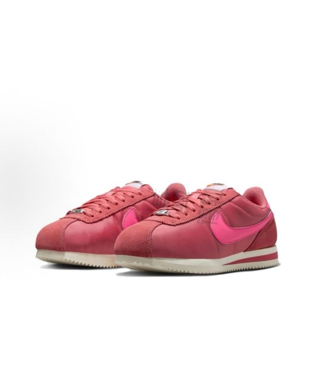 NIKE Красные текстильные низкие кроссовки / кеды, фото 3