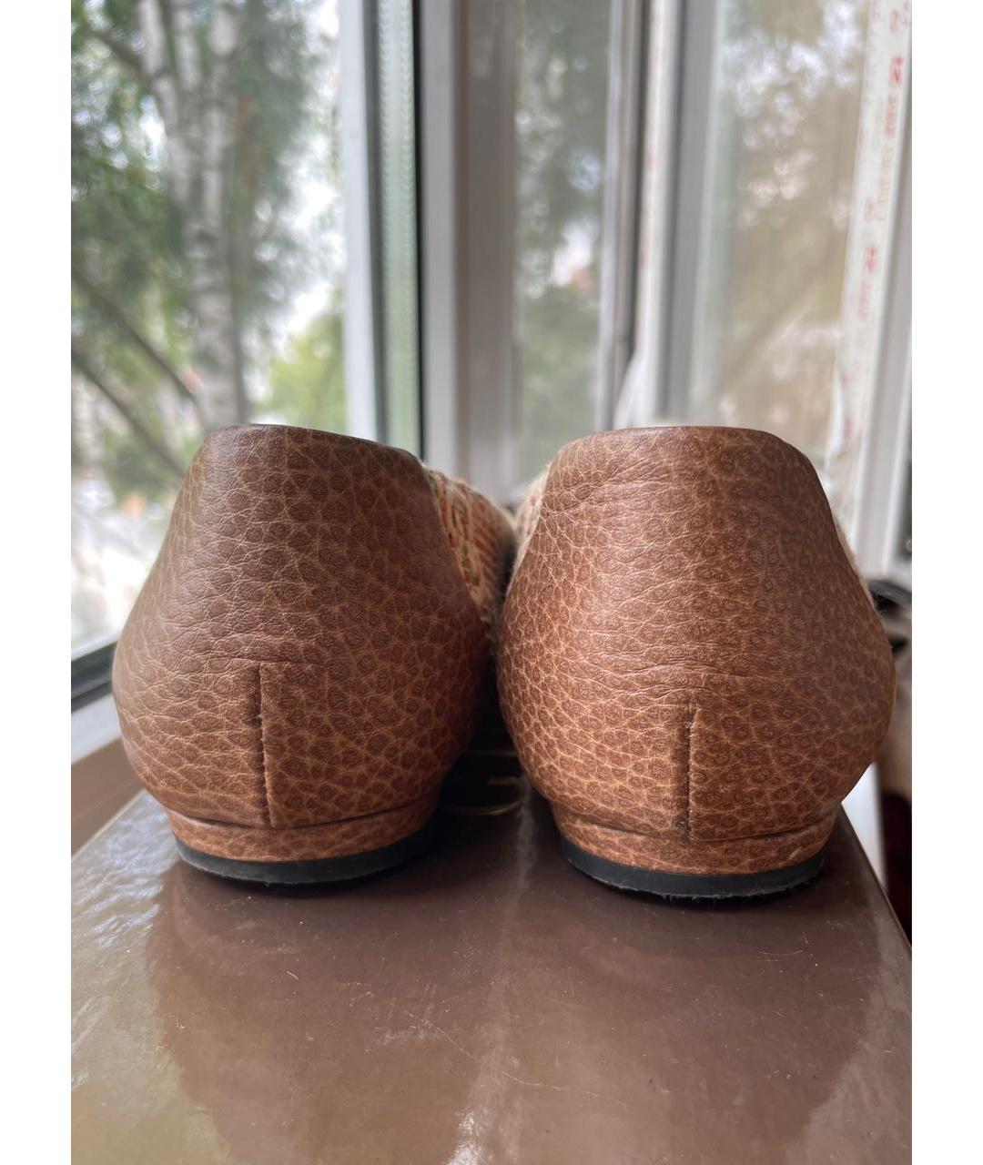 GUCCI Мульти кожаные балетки, фото 4