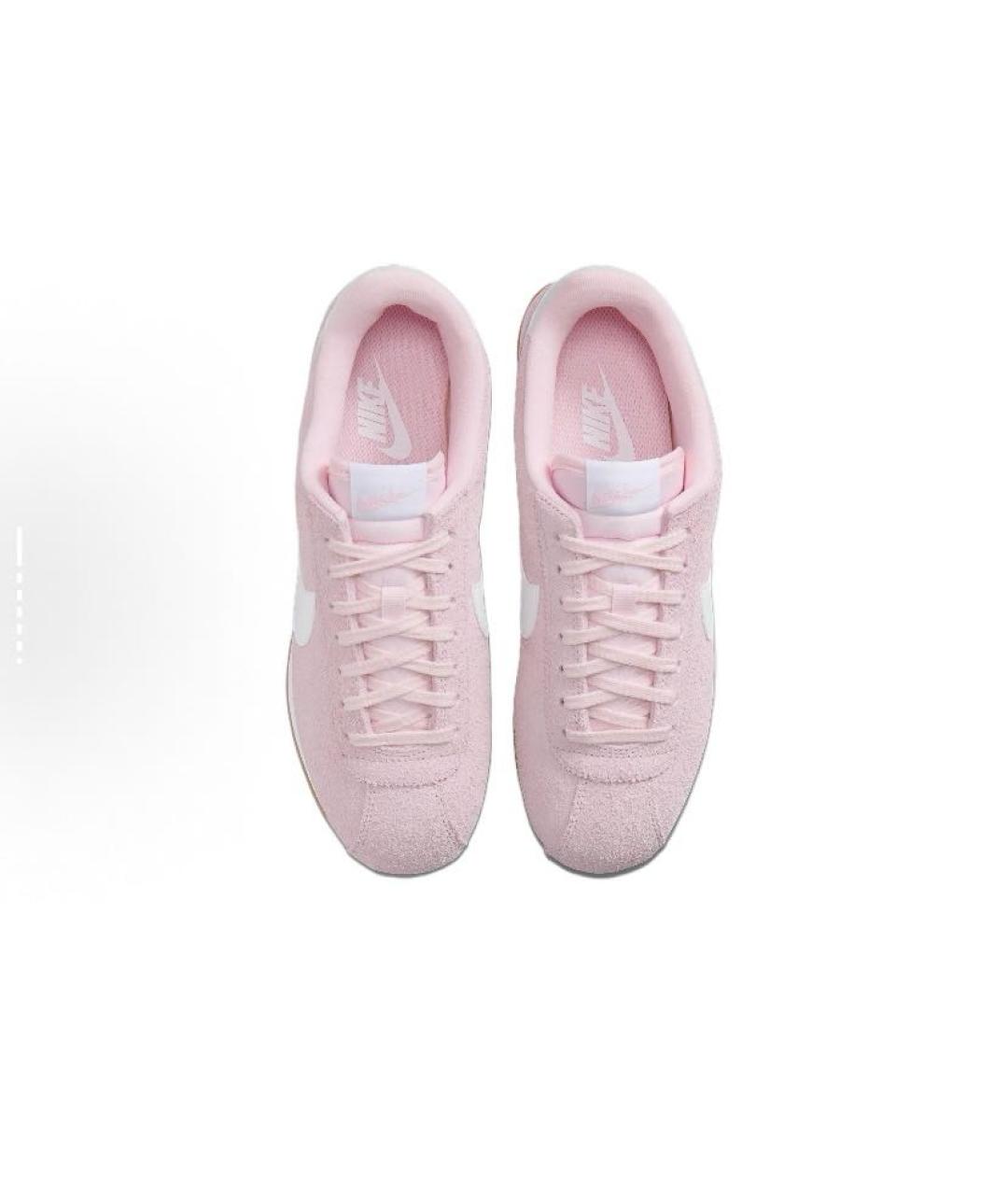 NIKE Розовые замшевые низкие кроссовки / кеды, фото 4