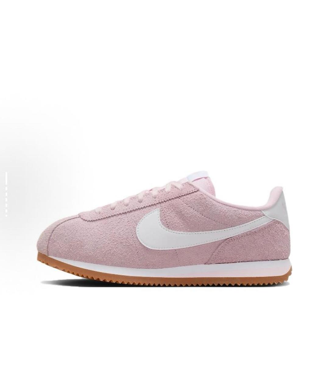 NIKE Розовые замшевые низкие кроссовки / кеды, фото 7