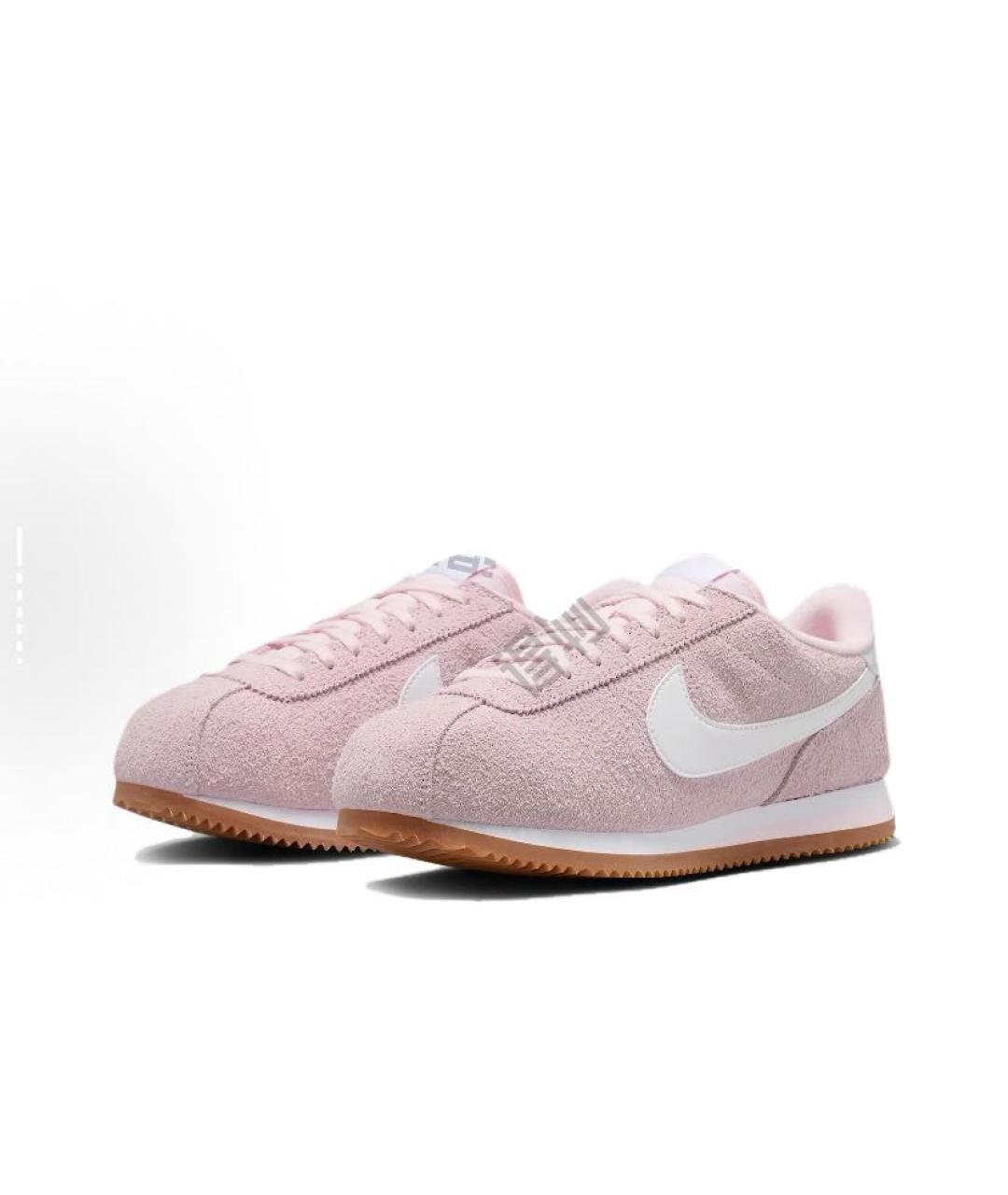 NIKE Розовые замшевые низкие кроссовки / кеды, фото 3