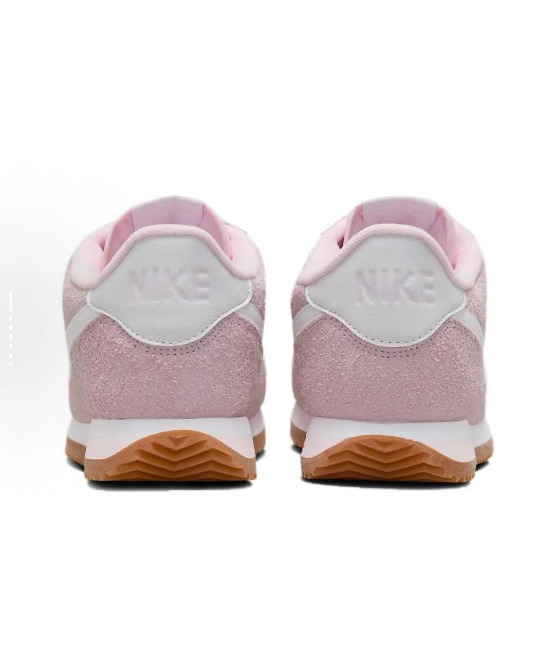NIKE Розовые замшевые низкие кроссовки / кеды, фото 5