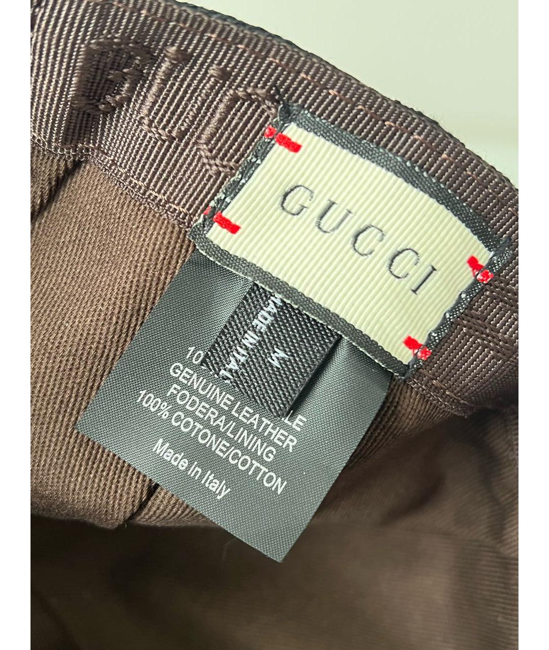 GUCCI Черная хлопковая кепка, фото 6