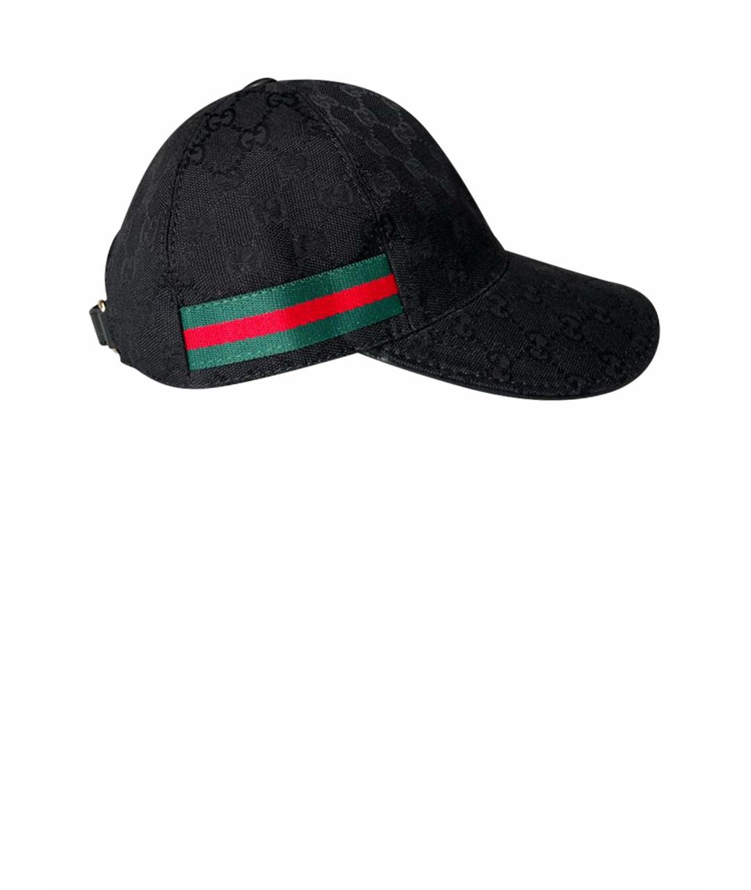 GUCCI Черная хлопковая кепка, фото 1