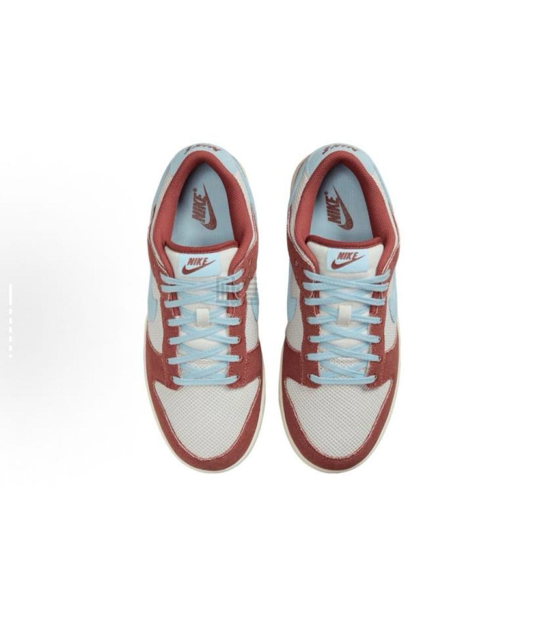 NIKE Красные текстильные низкие кроссовки / кеды, фото 3