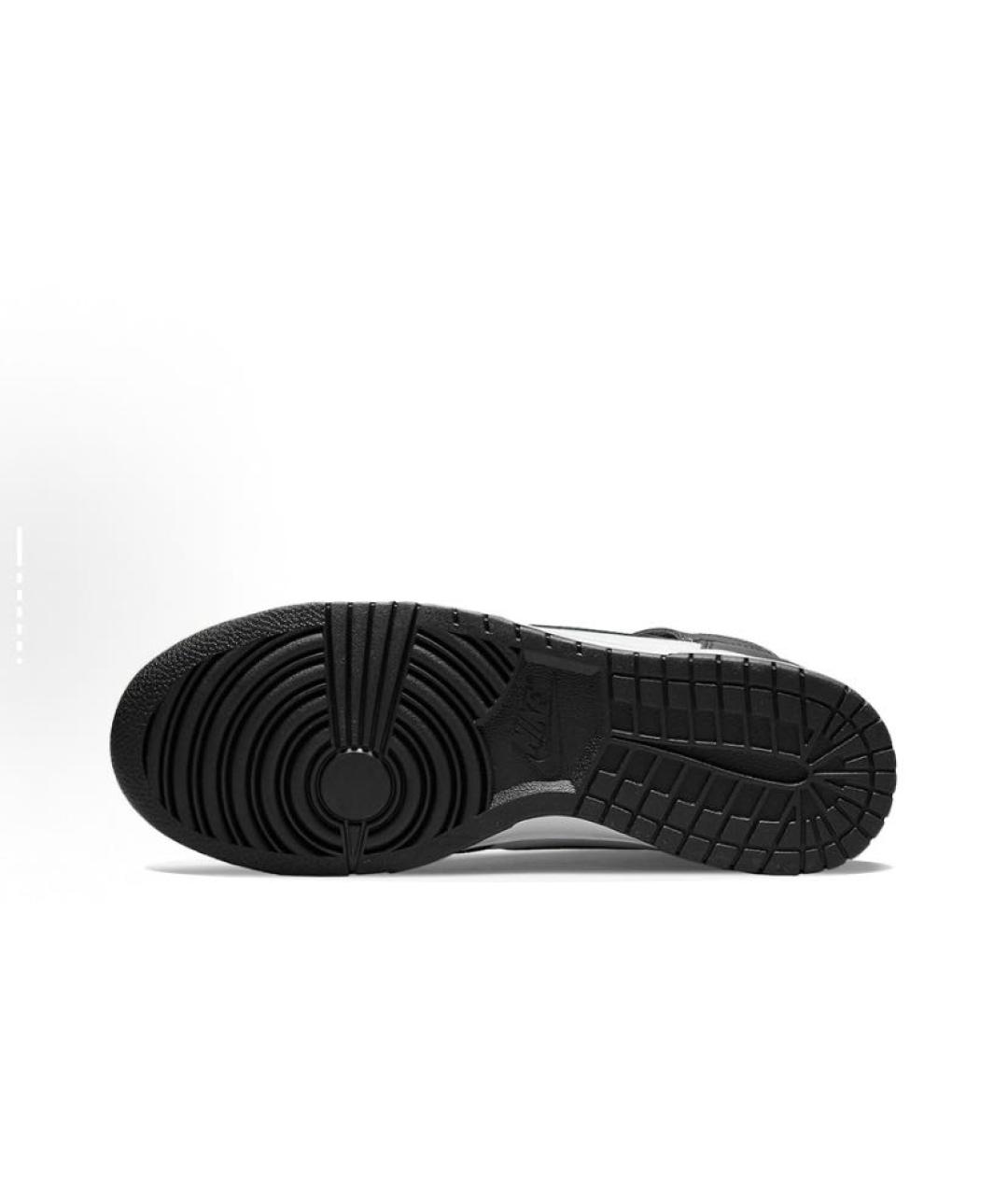NIKE Черные кожаные высокие кроссовки / кеды, фото 6