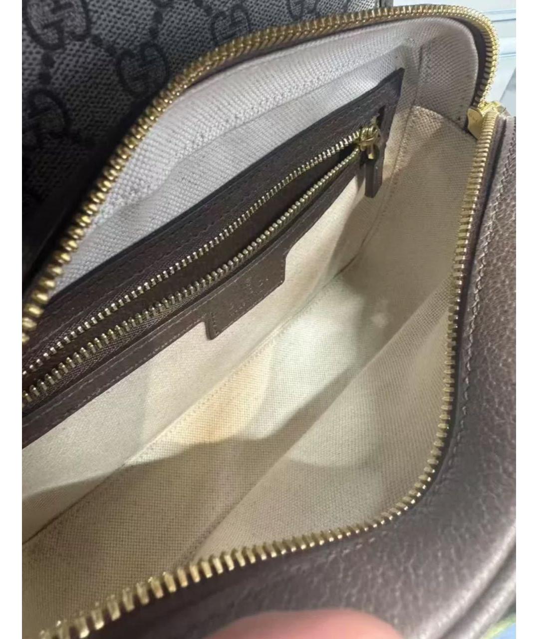 GUCCI Бежевая тканевая сумка на плечо, фото 3