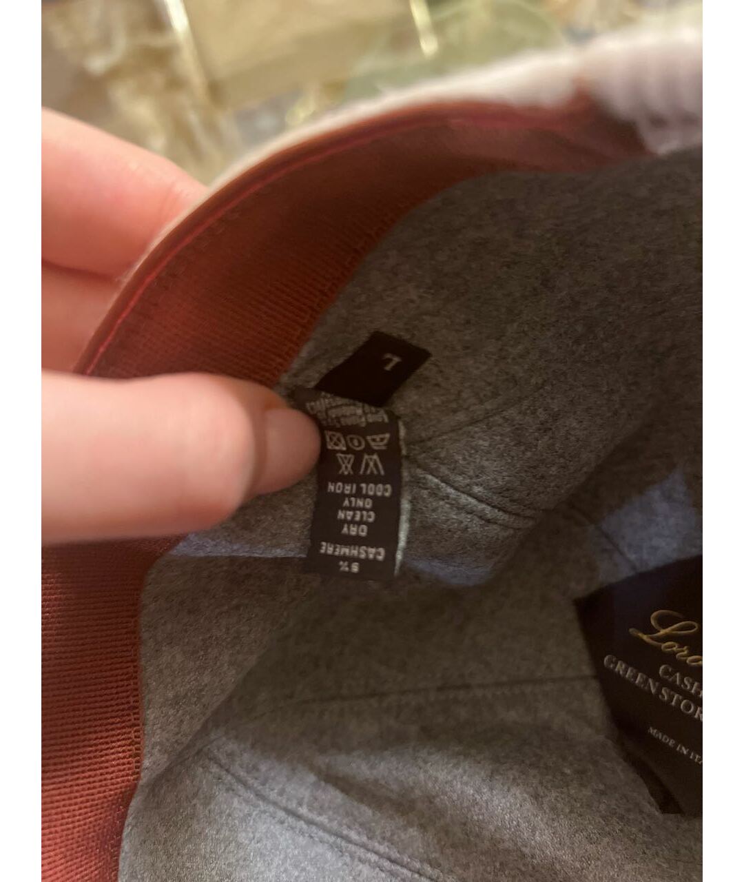 LORO PIANA Бежевая кашемировая кепка, фото 4