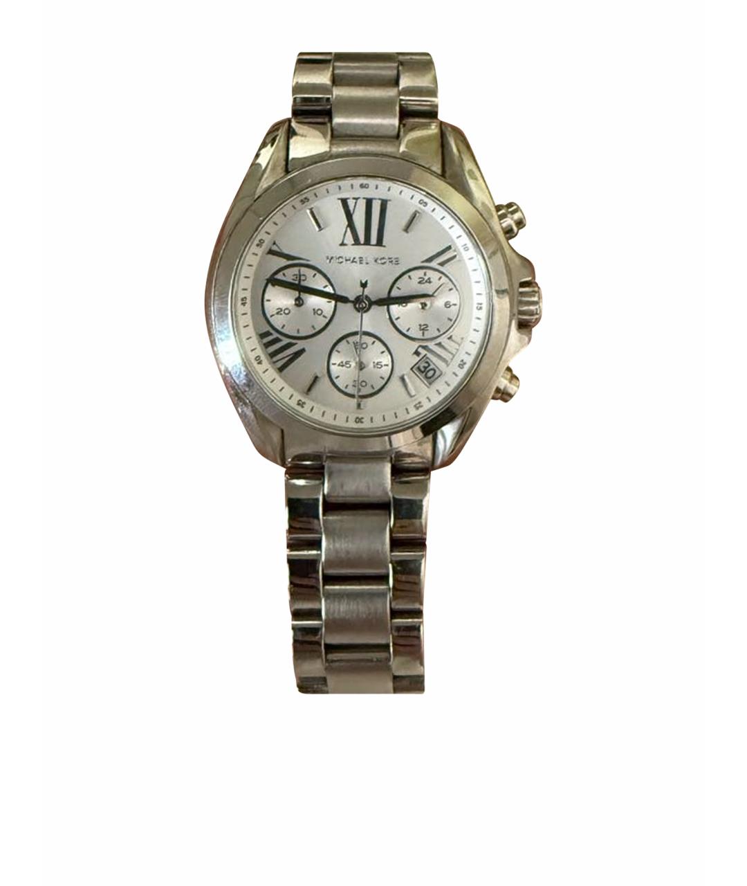 MICHAEL KORS Серебряные металлические часы, фото 1