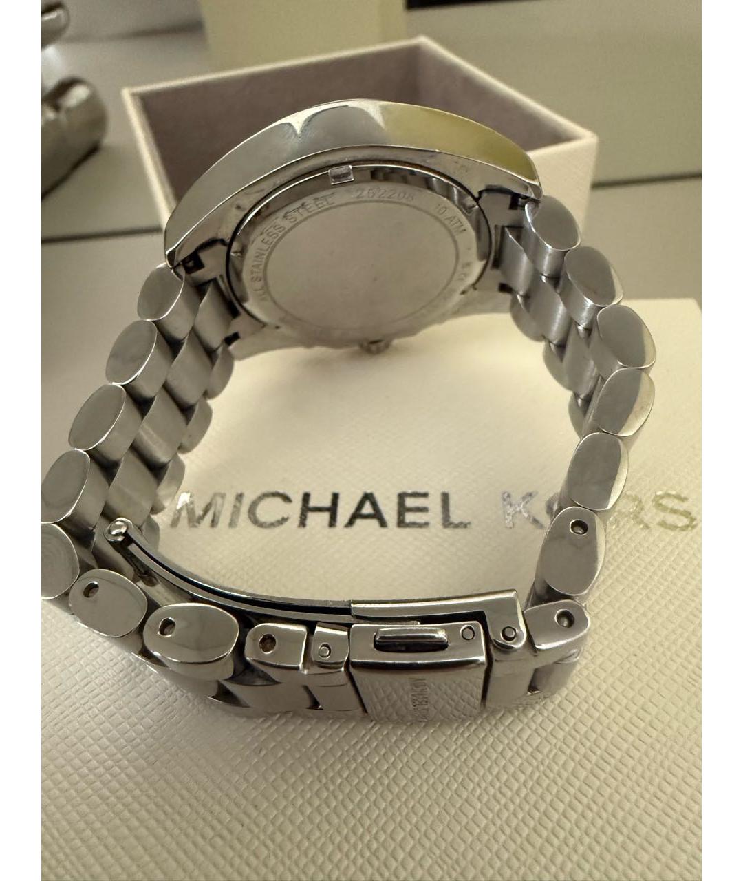 MICHAEL KORS Серебряные металлические часы, фото 3