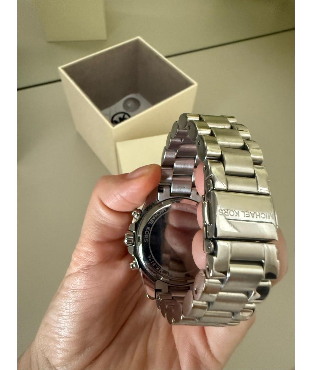 MICHAEL KORS Серебряные металлические часы, фото 2