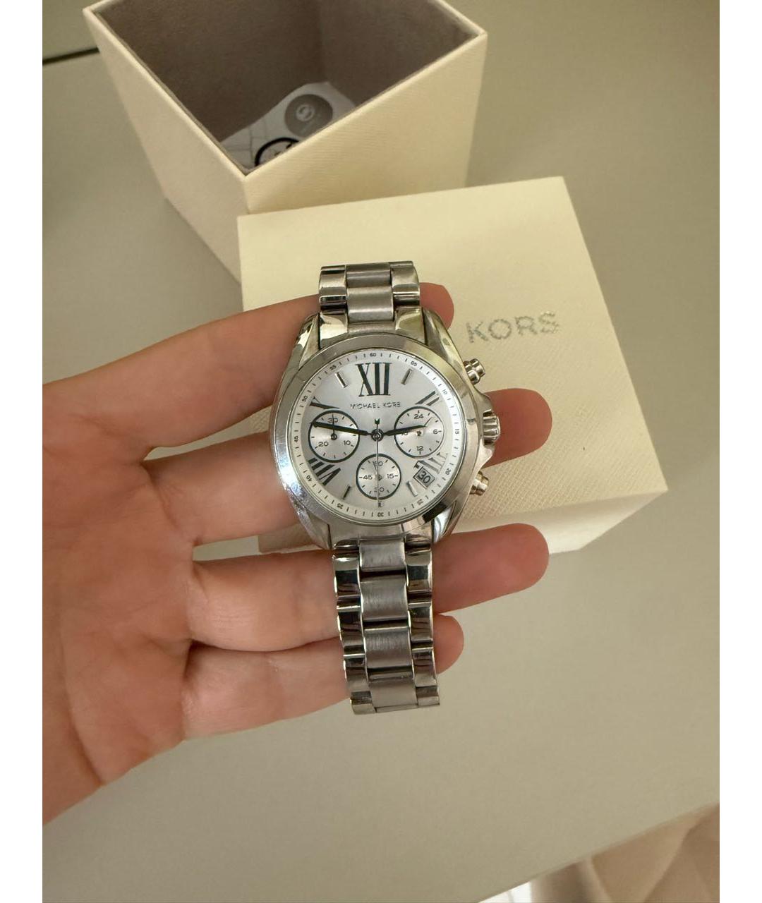 MICHAEL KORS Серебряные металлические часы, фото 6