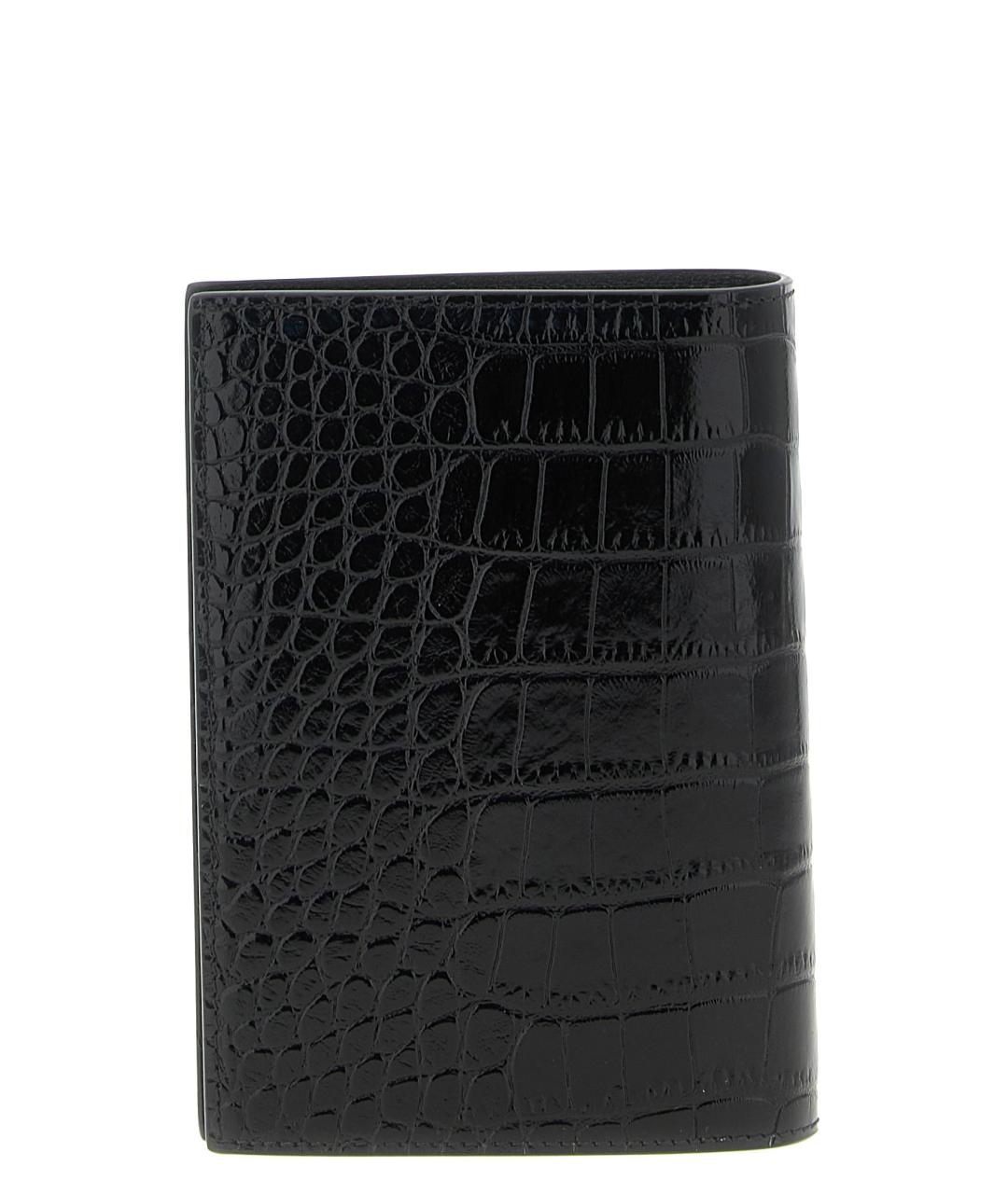 TOM FORD Черный кожаный кошелек, фото 2