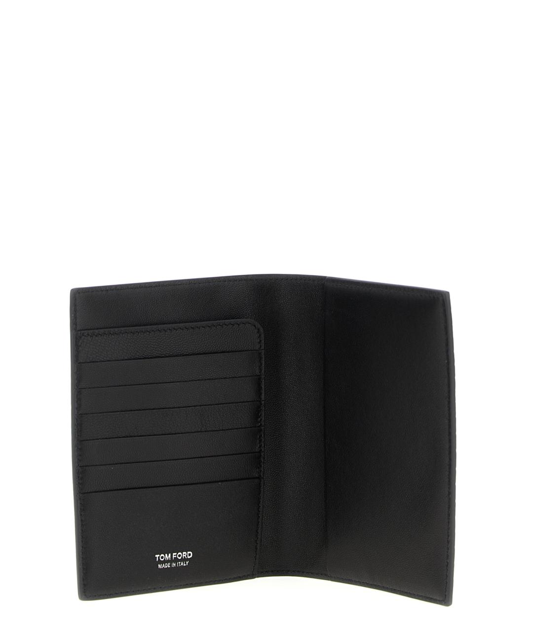 TOM FORD Черный кожаный кошелек, фото 3