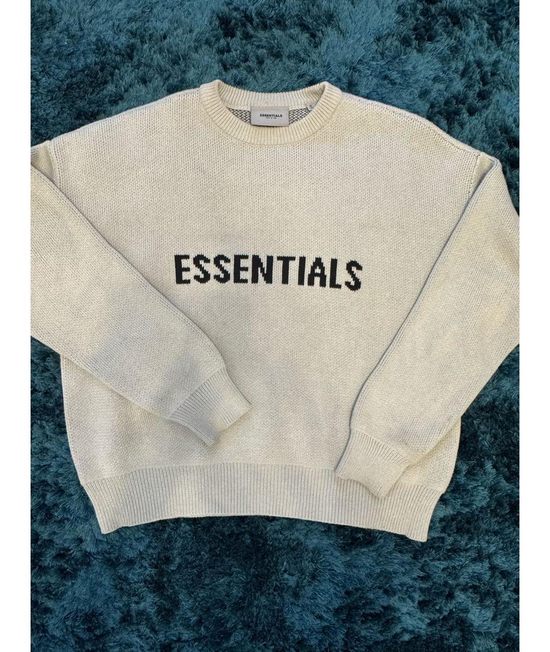 FEAR OF GOD ESSENTIALS Голубой хлопко-эластановый джемпер / свитер, фото 5
