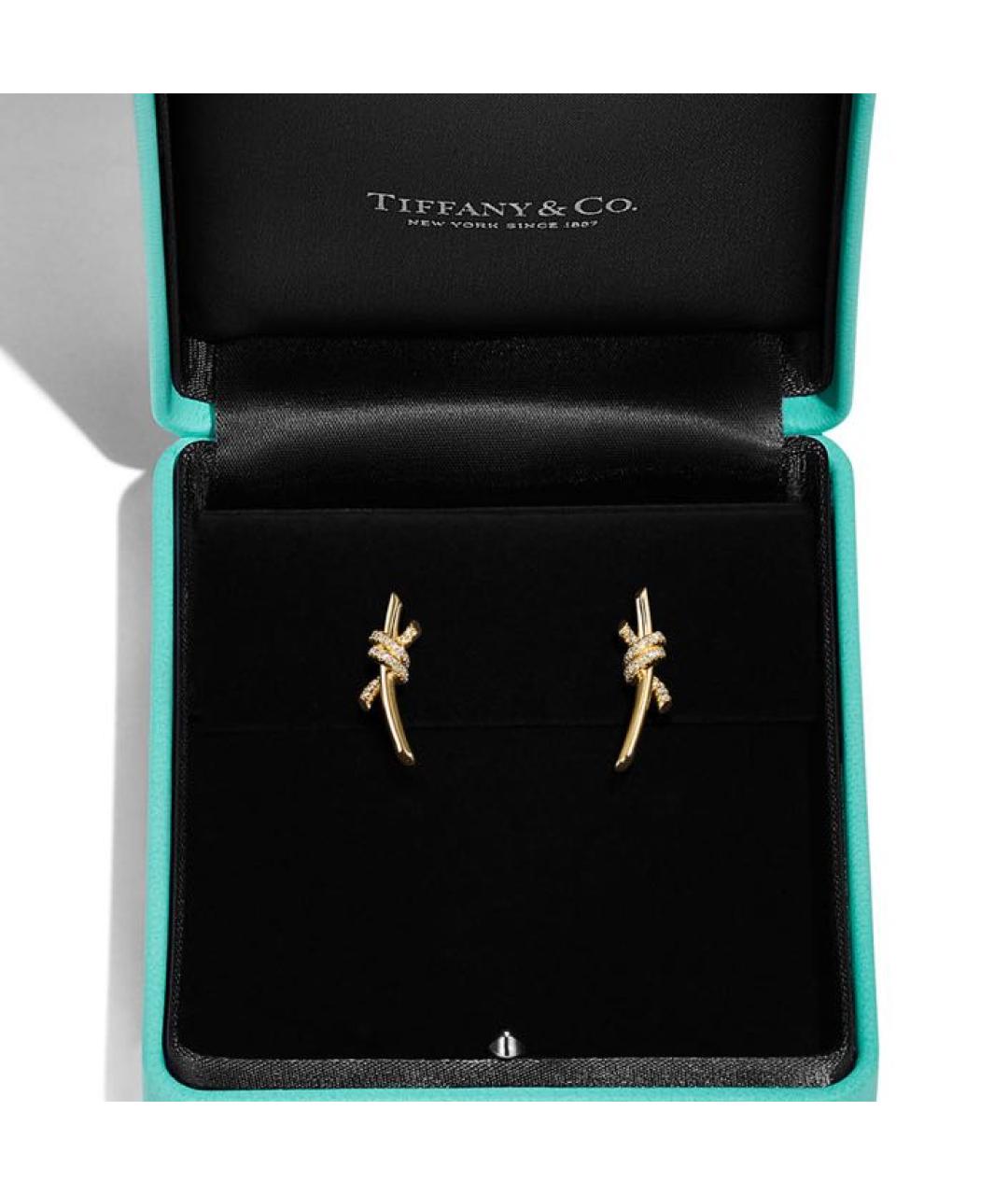 TIFFANY&CO Золотые серьги из желтого золота, фото 4