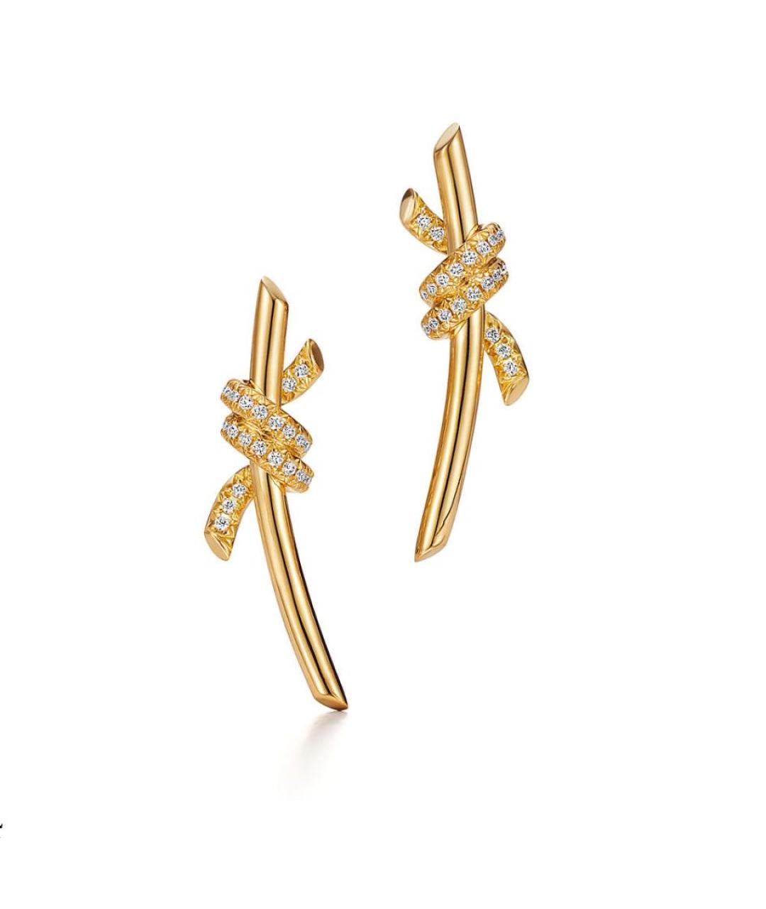 TIFFANY&CO Золотые серьги из желтого золота, фото 3