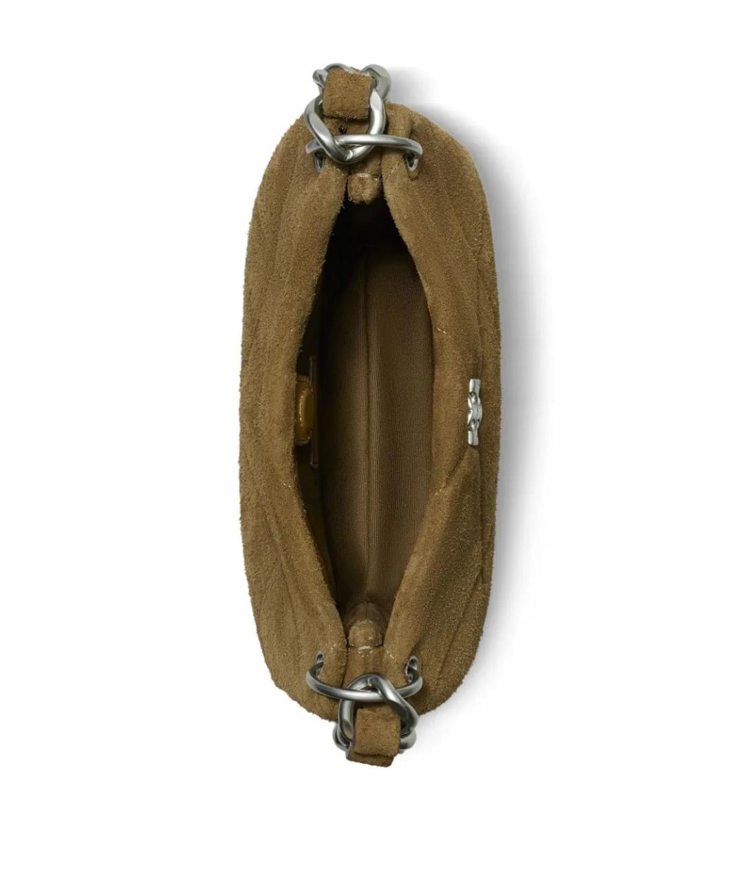 TORY BURCH Зеленая кожаная сумка через плечо, фото 5